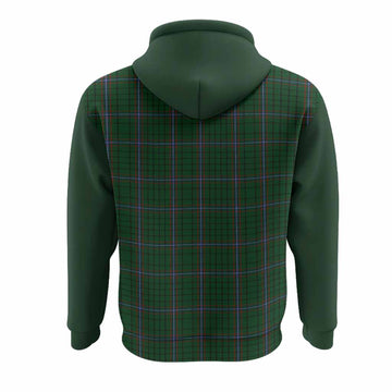 MacRae (McRae) Tartan Accent Hoodie with Family Crest