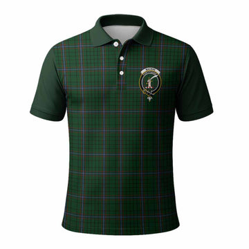 MacRae (McRae) Tartan Accent Polo Shirt with Family Crest