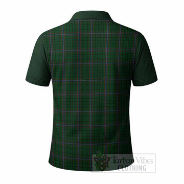 MacRae (McRae) Tartan Accent Polo Shirt with Family Crest