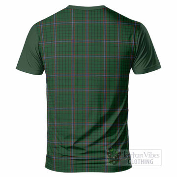MacRae (McRae) Tartan Accent T-Shirt with Family Crest