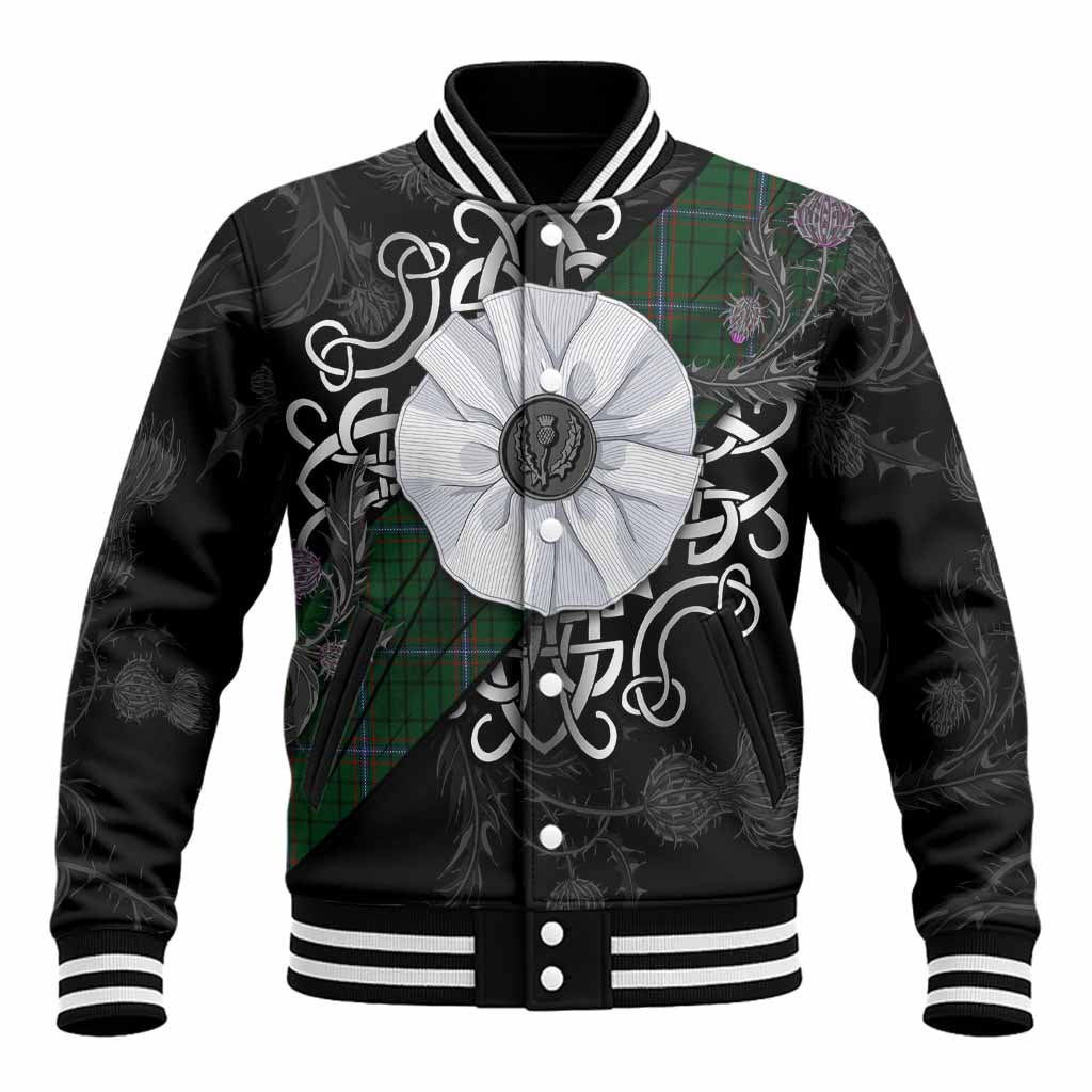 MacRae (McRae) Tartan Baseball Jacket Jacobite White Rose Unisex - Tartan Vibes Clothing