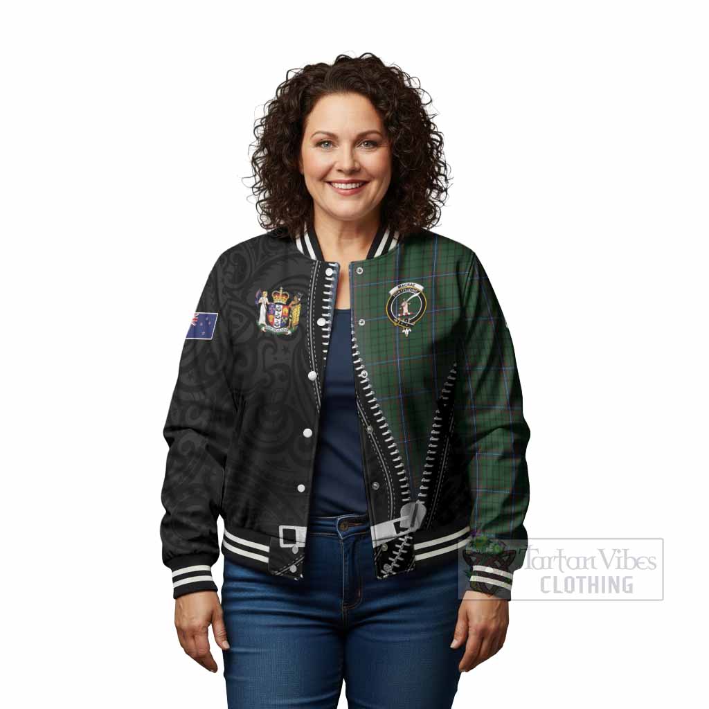 MacRae (McRae) Tartan Baseball Jacket New Zealand Pattern Unique Zipper Stylized