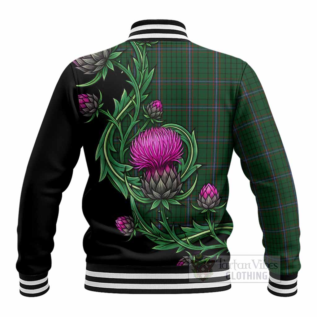 MacRae (McRae) Tartan Baseball Jacket Resilient Scottish Thistle - Tartan Vibes Clothing