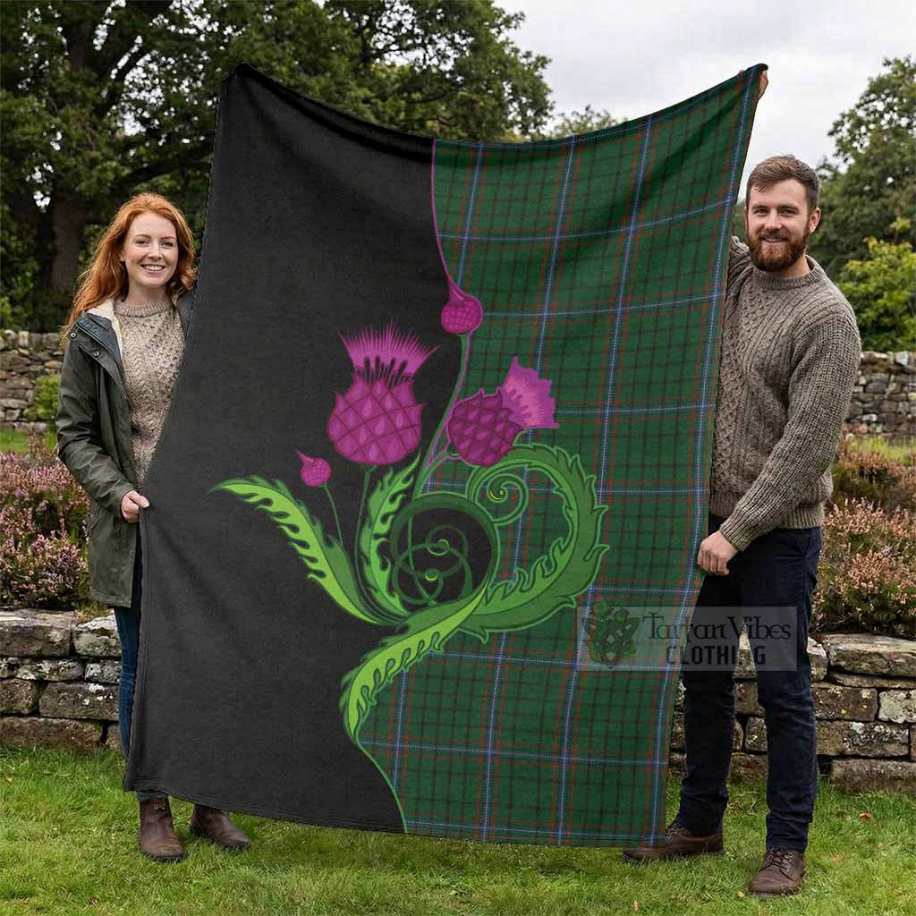 MacRae (McRae) Tartan Blanket Traditional Scottish Thistle - Tartan Vibes Clothing