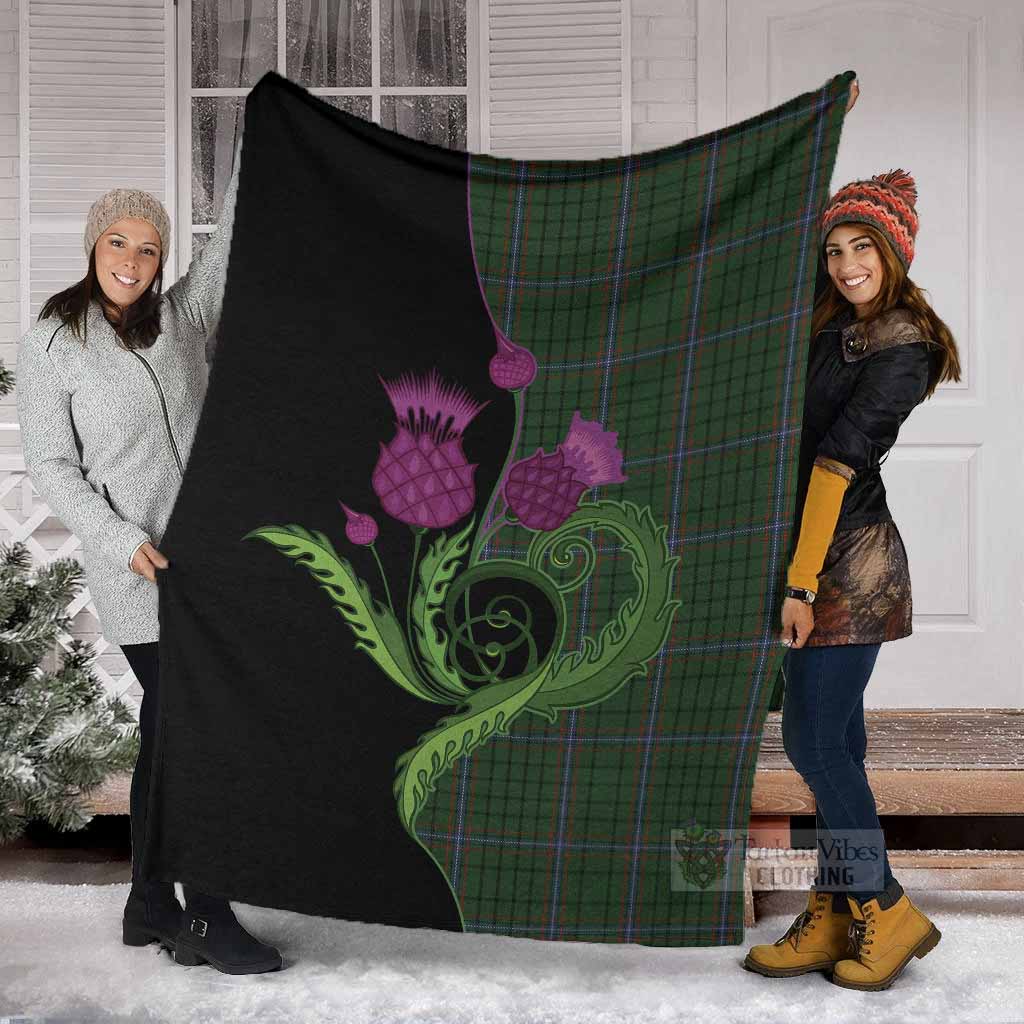 MacRae (McRae) Tartan Blanket Traditional Scottish Thistle - Tartan Vibes Clothing
