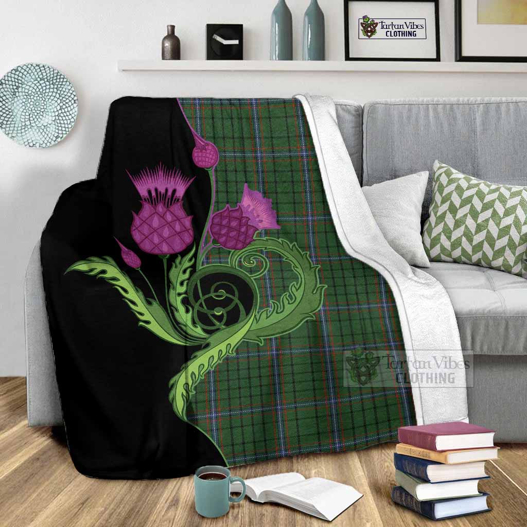 MacRae (McRae) Tartan Blanket Traditional Scottish Thistle - Tartan Vibes Clothing