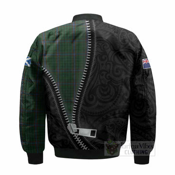MacRae (McRae) Tartan Bomber Jacket New Zealand Pattern Unique Zipper Stylized