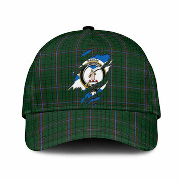 MacRae (McRae) Tartan Classic Cap with Family Crest In Me Style