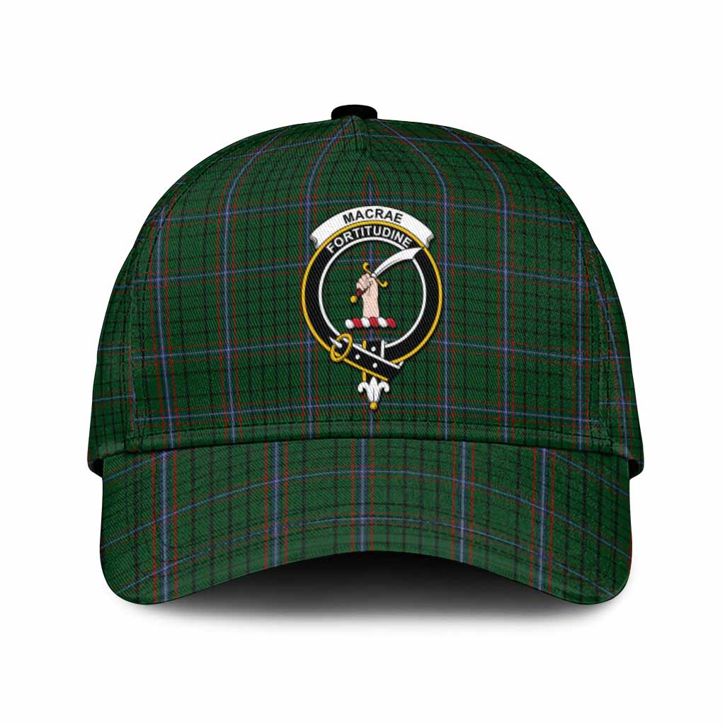 MacRae (McRae) Tartan Classic Cap with Family Crest