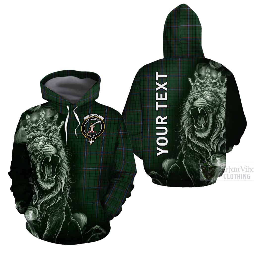 MacRae (McRae) Tartan Cotton Hoodie Roaring Lion Heritage