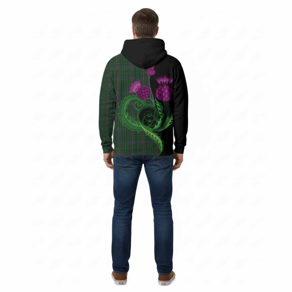 MacRae (McRae) Tartan Cotton Hoodie Traditional Scottish Thistle