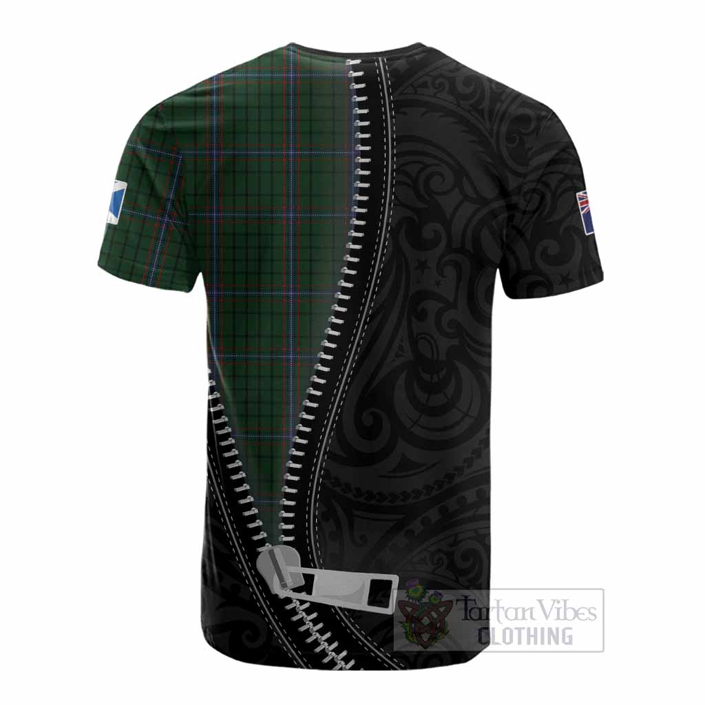 MacRae (McRae) Tartan Cotton T-shirt New Zealand Pattern Unique Zipper Stylized