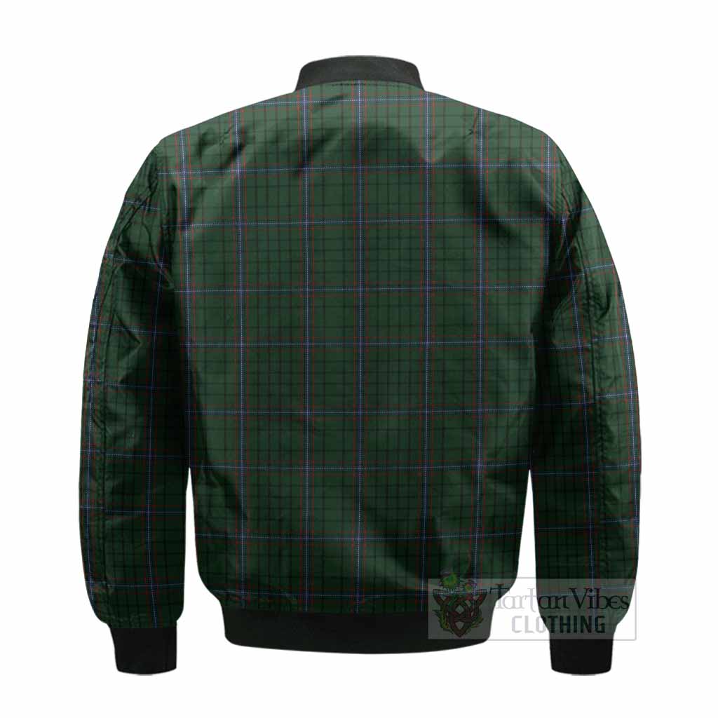 MacRae (McRae) Tartan Crest Bomber Jacket Ferocious Lion Style