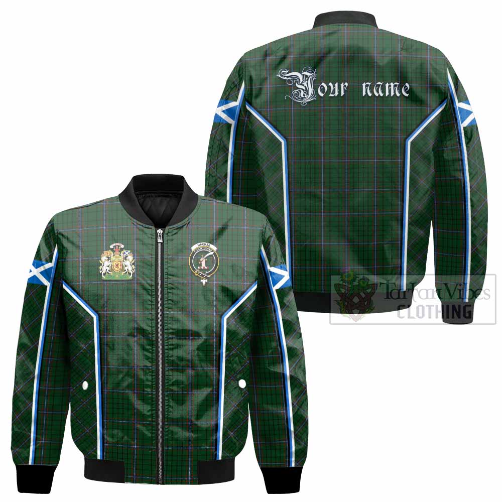 MacRae (McRae) Tartan Crest Bomber Jacket Scotland Coat of Arm Flag Style - Tartan Vibes Clothing