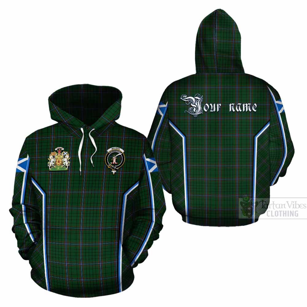 MacRae (McRae) Tartan Crest Cotton Hoodie Scotland Coat of Arm Flag Style - Tartan Vibes Clothing