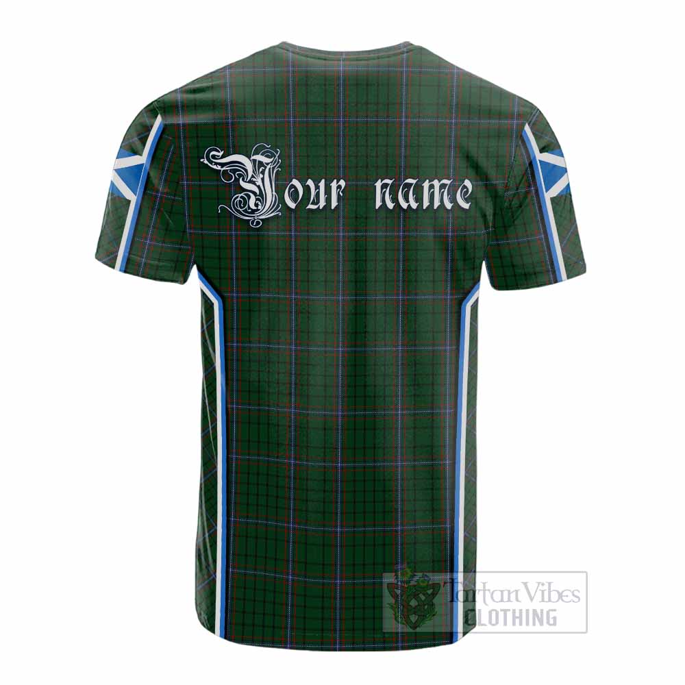 MacRae (McRae) Tartan Crest Cotton T-shirt Scotland Coat of Arm Flag Style - Tartan Vibes Clothing