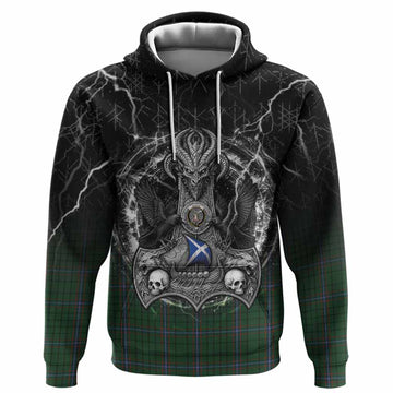 MacRae (McRae) Tartan Crest Hoodie Celtic Odin's Raven Legacy
