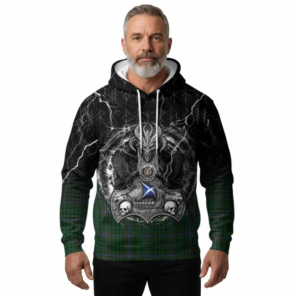 MacRae (McRae) Tartan Crest Hoodie Celtic Odin's Raven Legacy