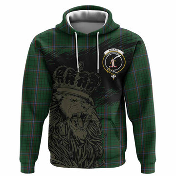MacRae (McRae) Tartan Crest Hoodie Crowned Lion Heritage Style