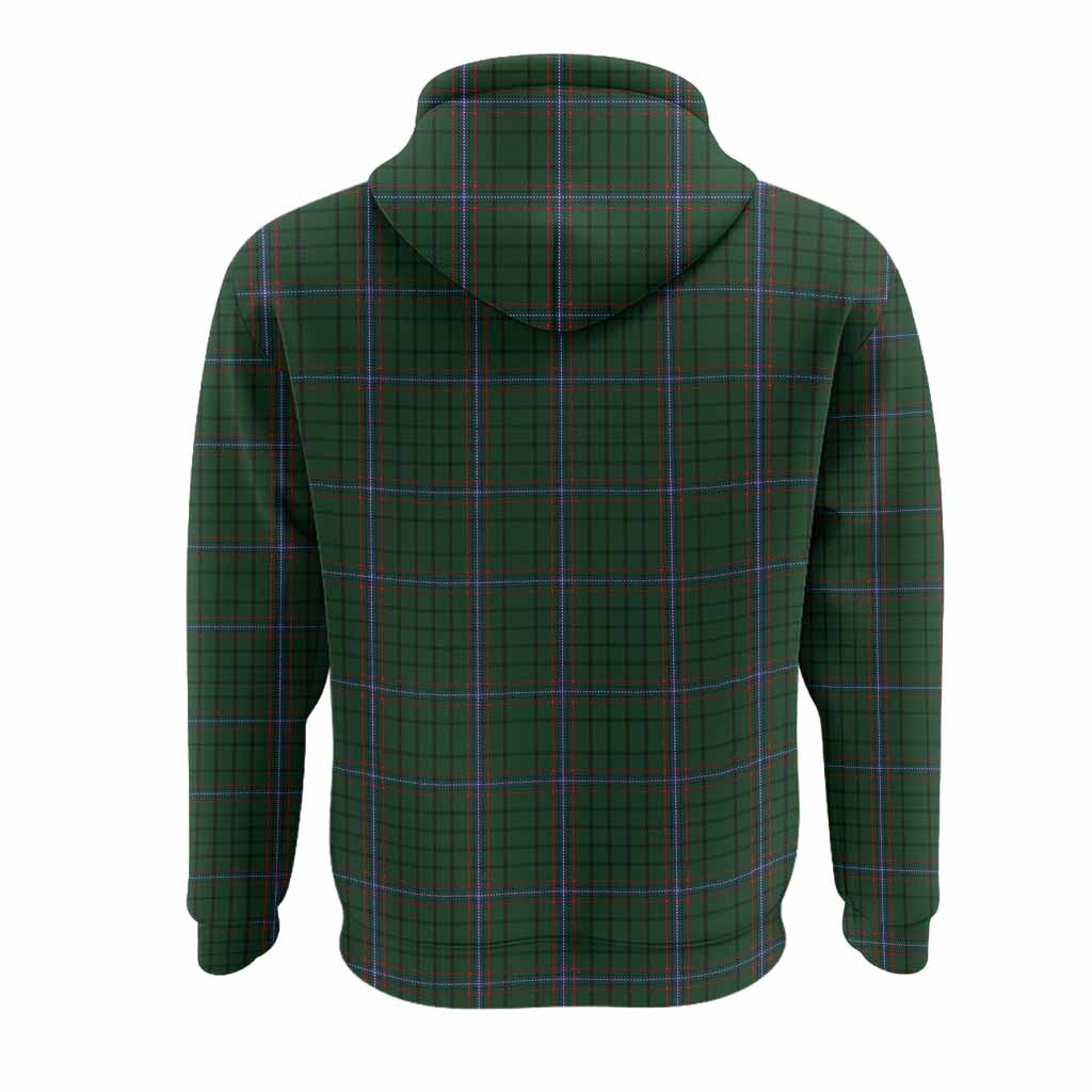 MacRae (McRae) Tartan Crest Hoodie Ferocious Lion Style