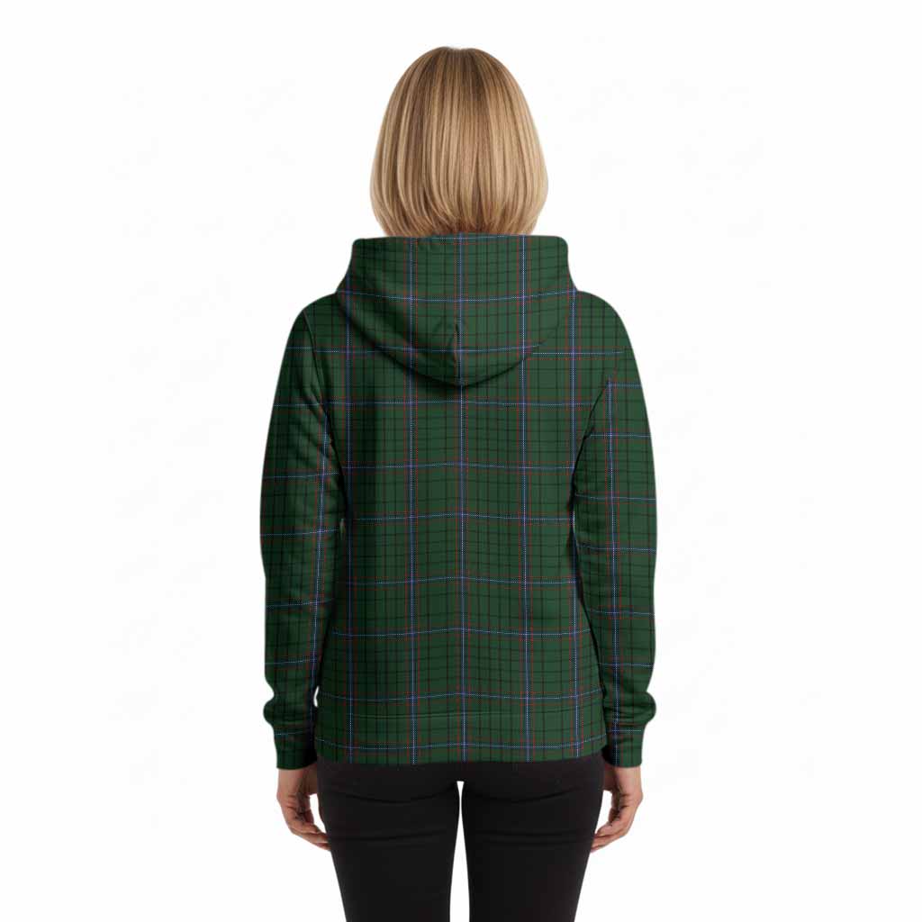 MacRae (McRae) Tartan Crest Hoodie Ferocious Lion Style