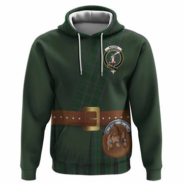 MacRae (McRae) Tartan Crest Hoodie Kilt Costume Style