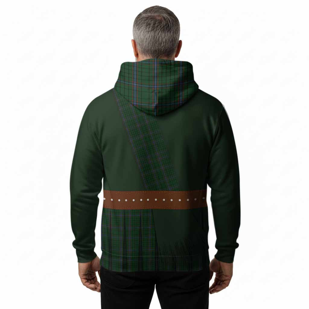 MacRae (McRae) Tartan Crest Hoodie Kilt Costume Style