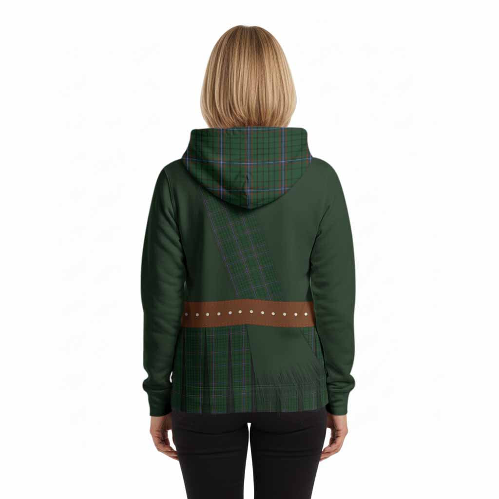 MacRae (McRae) Tartan Crest Hoodie Kilt Costume Style