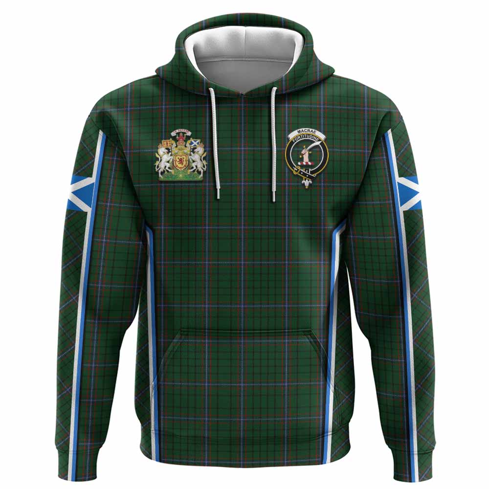 MacRae (McRae) Tartan Crest Hoodie Scotland Coat of Arm Flag Style - Tartan Vibes Clothing