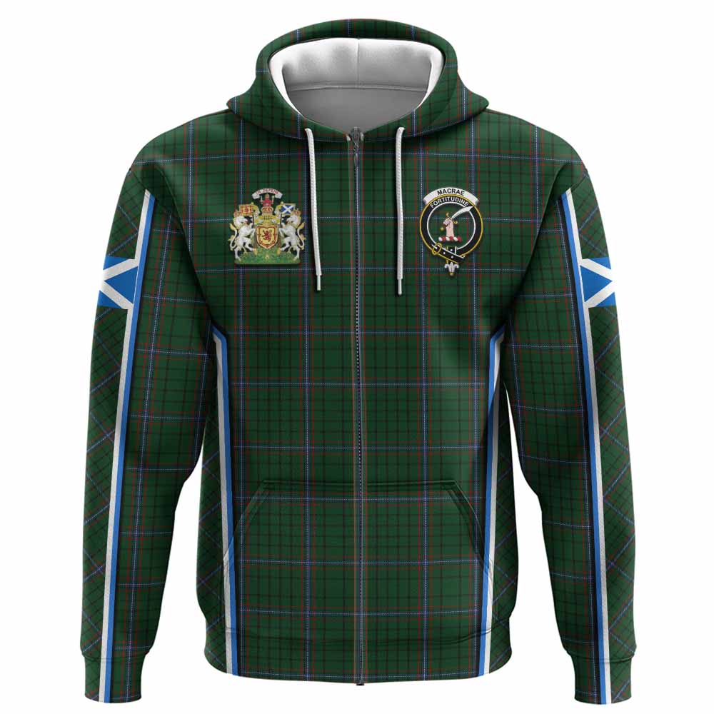 MacRae (McRae) Tartan Crest Hoodie Scotland Coat of Arm Flag Style - Tartan Vibes Clothing