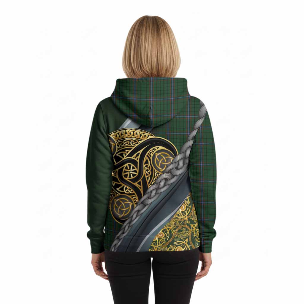 MacRae (McRae) Tartan Crest Hoodie Scottish Triskele Celtic