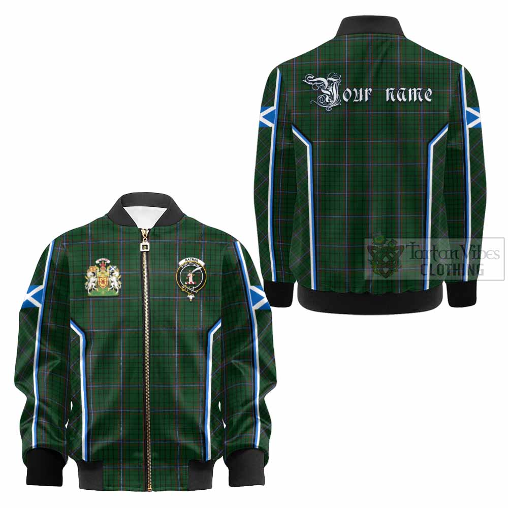 MacRae (McRae) Tartan Crest Kid Bomber Jacket Scotland Coat of Arm Flag Style - Tartan Vibes Clothing