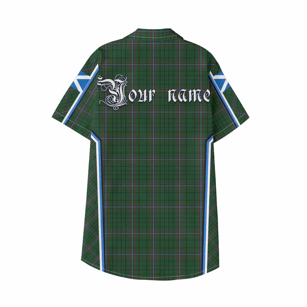 MacRae (McRae) Tartan Crest Kid Hawaiian Shirt Scotland Coat of Arm Flag Style - Tartan Vibes Clothing