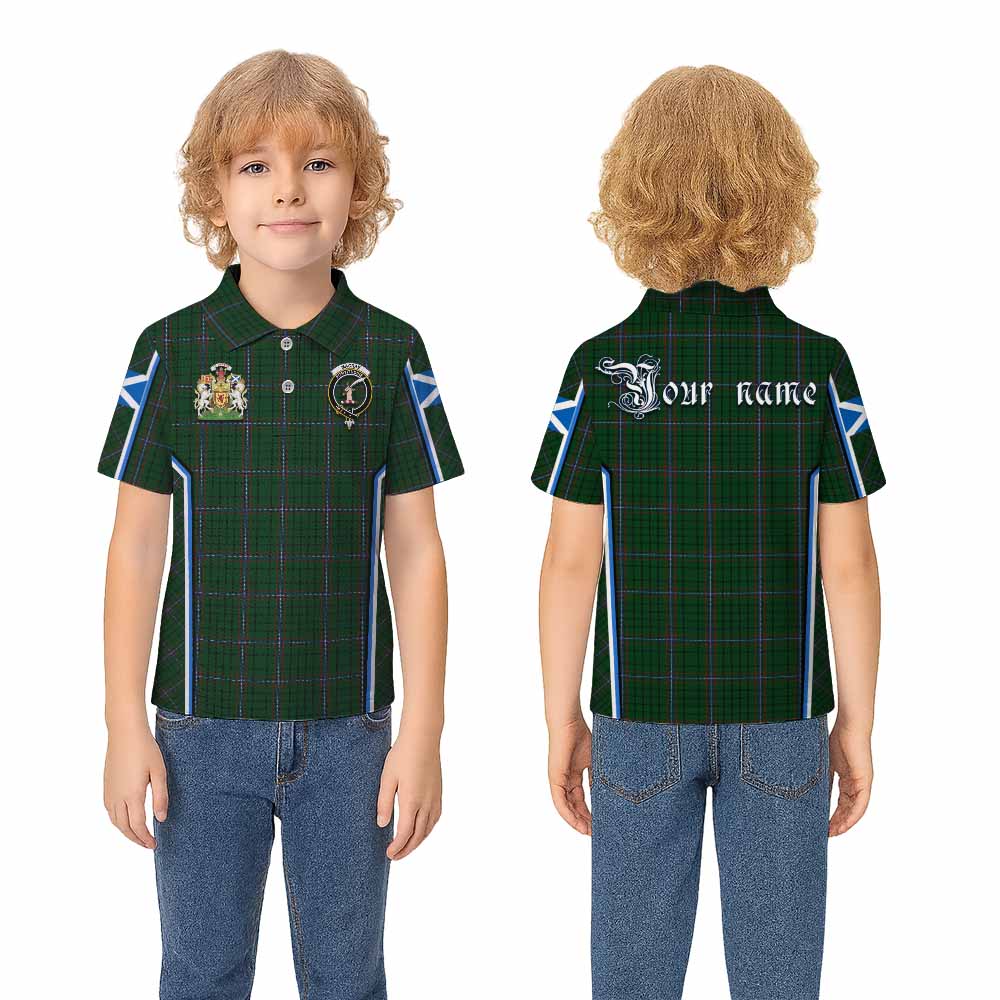 MacRae (McRae) Tartan Crest Kid Polo Shirt Scotland Coat of Arm Flag Style - Tartan Vibes Clothing