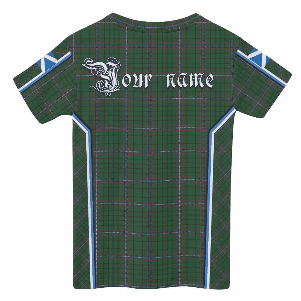 MacRae (McRae) Tartan Crest Kid T-shirt Scotland Coat of Arm Flag Style - Tartan Vibes Clothing