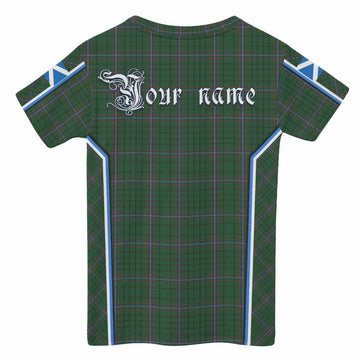 MacRae (McRae) Tartan Crest Kid T-shirt Scotland Coat of Arm Flag Style - Tartan Vibes Clothing