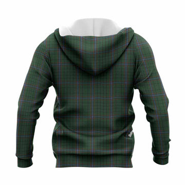 MacRae (McRae) Tartan Crest Knitted Hoodie Ferocious Lion Style