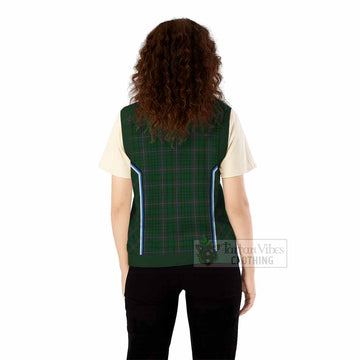 MacRae (McRae) Tartan Crest Knitted V-Neck Vest Scotland Coat of Arm Flag Style - Tartan Vibes Clothing