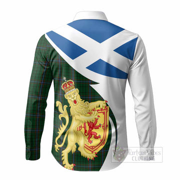 MacRae (McRae) Tartan Crest Lion Rampant Long Sleeve Button Shirts Classic Scottish Style - Tartan Vibes Clothing