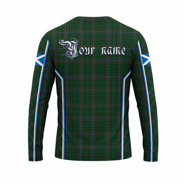 MacRae (McRae) Tartan Crest Long Sleeve T-Shirt Scotland Coat of Arm Flag Style - Tartan Vibes Clothing