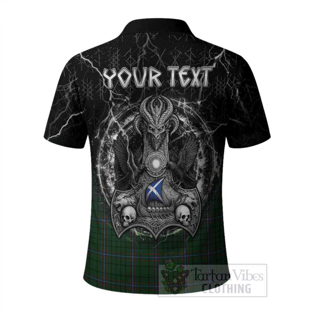 MacRae (McRae) Tartan Crest Polo Shirt Celtic Odin's Raven Legacy