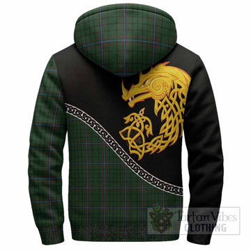 MacRae (McRae) Tartan Crest Sherpa Hoodie Legendary Dragon Knot Half Style