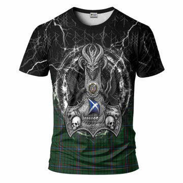 MacRae (McRae) Tartan Crest T-Shirt Celtic Odin's Raven Legacy