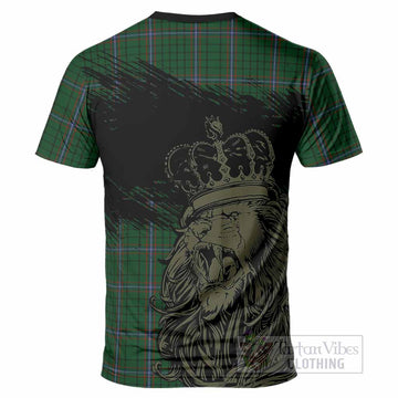 MacRae (McRae) Tartan Crest T-Shirt Crowned Lion Heritage Style