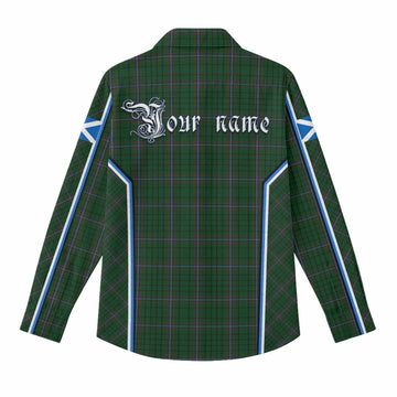 MacRae (McRae) Tartan Crest Women Casual Shirt Scotland Coat of Arm Flag Style - Tartan Vibes Clothing