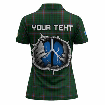 MacRae (McRae) Tartan Crest Women Polo Shirt Scotland In My Veins
