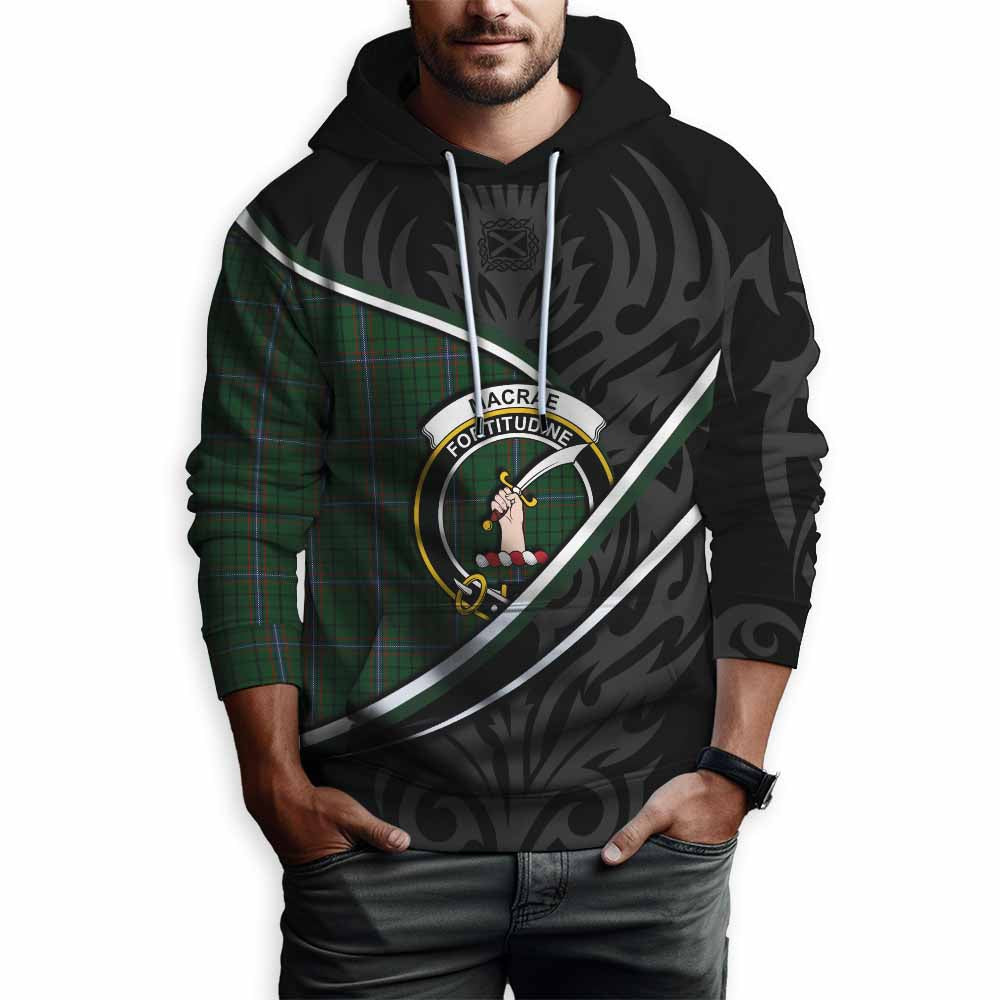 MacRae (McRae) Tartan Family Crest Hoodie Celtic Scottish Thistle Floral - Tartan Vibes Clothing
