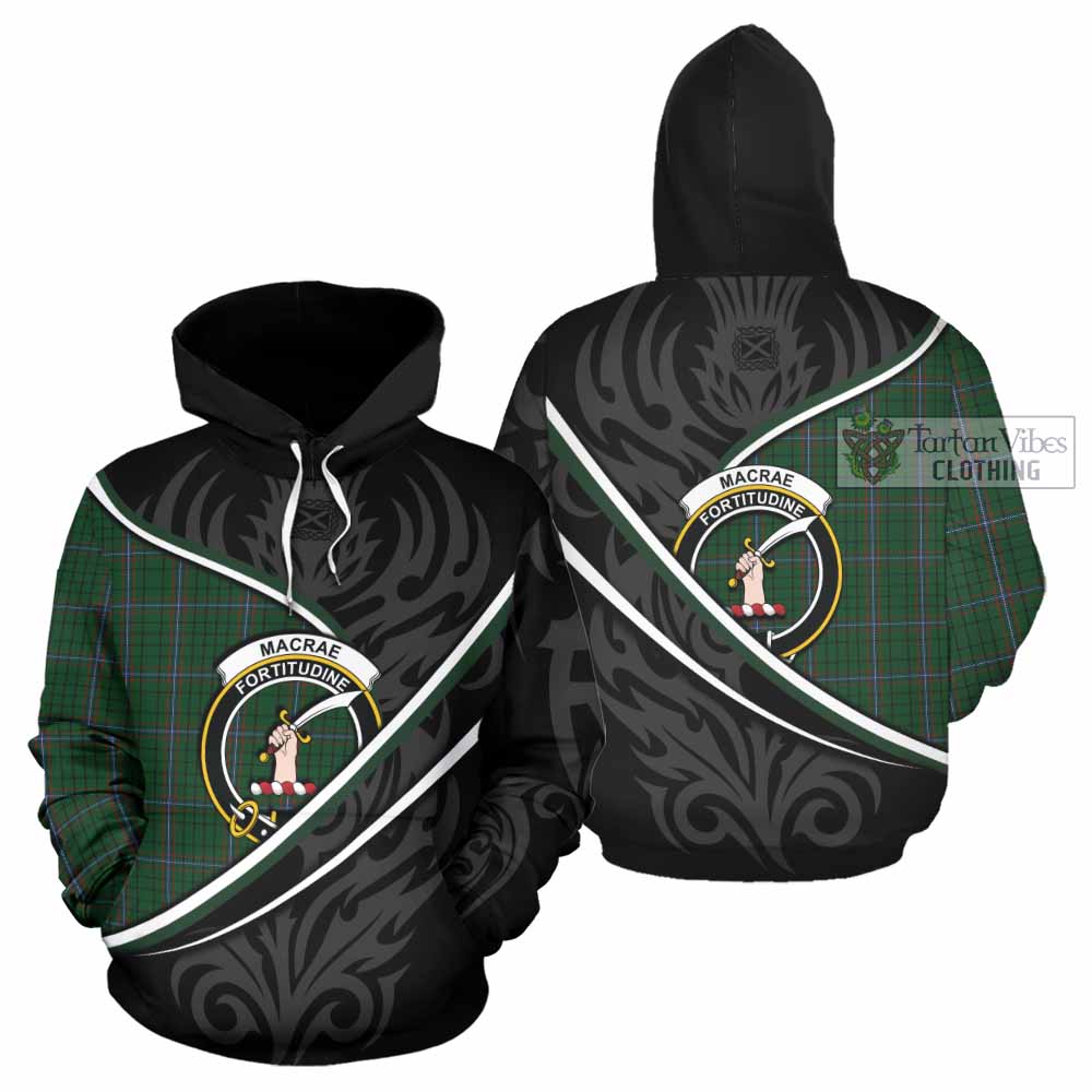 MacRae (McRae) Tartan Family Crest Hoodie Celtic Scottish Thistle Floral - Tartan Vibes Clothing