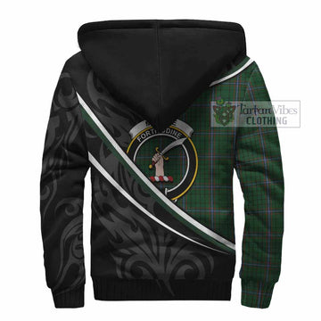 MacRae (McRae) Tartan Family Crest Sherpa Hoodie Celtic Scottish Thistle Floral