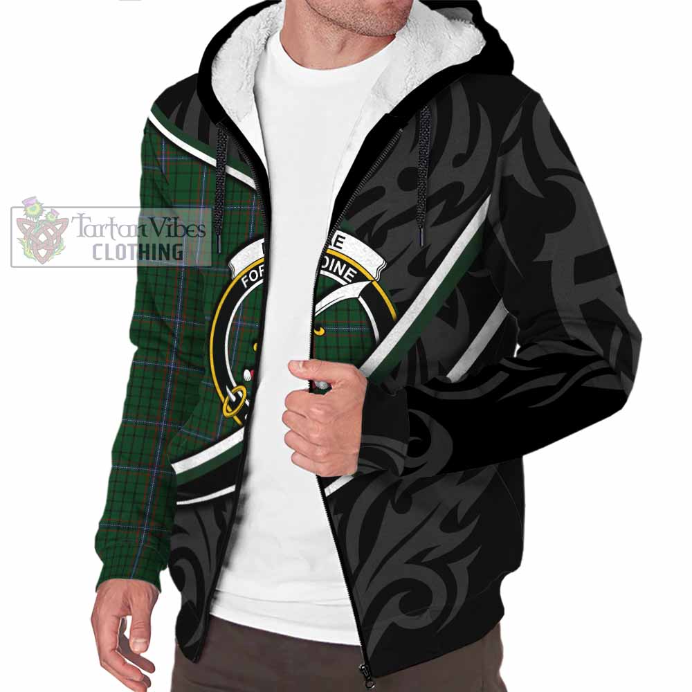 MacRae (McRae) Tartan Family Crest Sherpa Hoodie Celtic Scottish Thistle Floral - Tartan Vibes Clothing